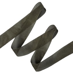 Окантовочная лента-бейка, цвет Тёмно-Серый 22мм (на отрез)  в Республика Коми