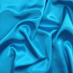 *Ткань Атлас-сатин, цвет Голубой (на отрез)  в Республика Коми