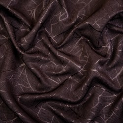 Ткань Блэкаут для штор &quot;Ледовое тиснение цвет Темно-Коричневый&quot; (на отрез)  в Республика Коми