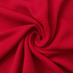 Флис Односторонний 130 гр/м2, цвет Красный (на отрез)  в Республика Коми