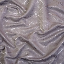 Ткань Блэкаут для штор светозатемняющая 75% &quot;Ледовое тиснение цвет Серый&quot; (на отрез)  в Республика Коми