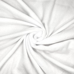 Флис Односторонний 130 гр/м2, цвет Белый (на отрез)  в Республика Коми