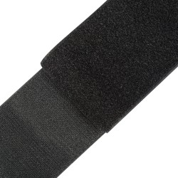 Контактная лента 100мм цвет Чёрный (велькро-липучка, на отрез)  в Республика Коми