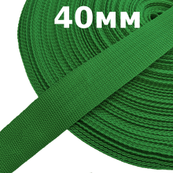 Лента-Стропа 40мм, цвет Зелёный (на отрез)  в Республика Коми
