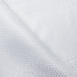 Ткань Оксфорд 300D PU Рип-Стоп СОТЫ, цвет Белый (на отрез)  в Республика Коми