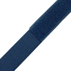 Контактная лента 25мм цвет Синий (велькро-липучка, на отрез)  в Республика Коми