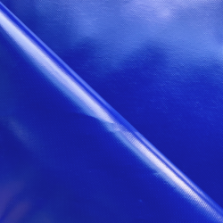Ткань ПВХ 450 гр/м2, Синий (Ширина 160см), на отрез  в Республика Коми