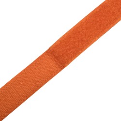 Контактная лента 25мм цвет Оранжевый (велькро-липучка, на отрез)  в Республика Коми