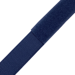 Контактная лента 25мм цвет Тёмно-Синий (Велькро-липучка), на отрез  в Республика Коми