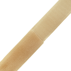 Контактная лента 25мм цвет Кремовый (велькро-липучка, на отрез)  в Республика Коми