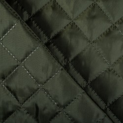 Стеганая подкладочная ткань с синтепоном (100гр/м2), цвет Хаки (на отрез)  в Республика Коми